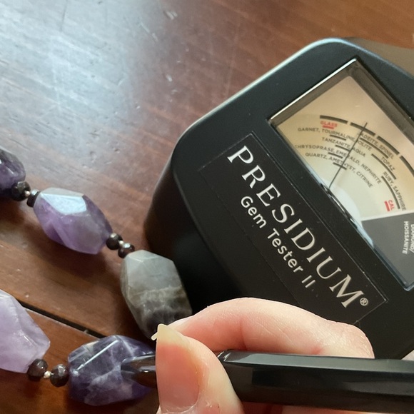 Vintage Barse Amethyst and Garnet Bead Sterling Silver Necklace 120 Grams - Picture 12 of 13